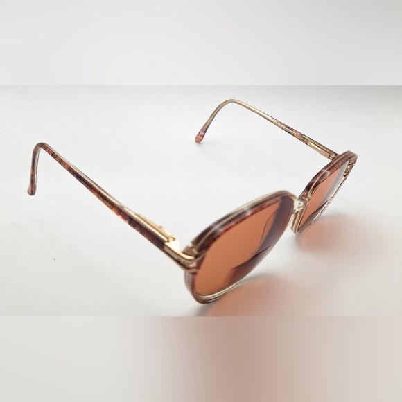 Destiny Robin Spring Brown Translucent Oval Sunglasses Frames Only - Picture 1 of 8